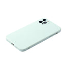 Straight Edge Solid Color TPU Shockproof Case For iPhone 12 Pro(Light Cyan)