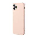 Straight Edge Solid Color TPU Shockproof Case For iPhone 12 Pro(Light Pink)