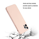 Straight Edge Solid Color TPU Shockproof Case For iPhone 12 Pro(Light Pink)