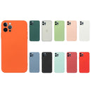 Straight Edge Solid Color TPU Shockproof Case For iPhone 12 Pro(Light Pink)