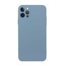 Straight Edge Solid Color TPU Shockproof Case For iPhone 12 Pro Max(Lavender Grey)