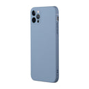 Straight Edge Solid Color TPU Shockproof Case For iPhone 12 Pro Max(Lavender Grey)