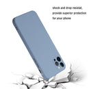 Straight Edge Solid Color TPU Shockproof Case For iPhone 12 Pro Max(Lavender Grey)