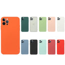 Straight Edge Solid Color TPU Shockproof Case For iPhone 12 Pro Max(Lavender Grey)