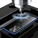 For Samsung Galaxy Note20 Ultra Magnetic Metal Frame Double-sided Tempered Glass Case(Blue)
