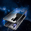 For Huawei P30 Pro Magnetic Metal Frame Double-sided Tempered Glass Case(Black)