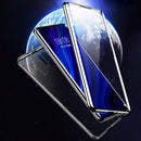 For Huawei P30 Pro Magnetic Metal Frame Double-sided Tempered Glass Case(Green)