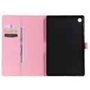 For Lenovo Tab M10 Plus TB-X606F 3D Painted Pattern Horizontal Flip Leather Case with Holder & Card Slots & Wallet & Sleep / Wake-up Function (Red Rose)