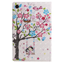 For Lenovo Tab M10 Plus TB-X606F 3D Painted Pattern Horizontal Flip Leather Case with Holder & Card Slots & Wallet & Sleep / Wake-up Function (Girl Under The Tree)