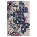 3D Painted Pattern Horizontal Flip Leather Case with Holder & Card Slots & Wallet & Sleep / Wake-up Function For Lenovo Tab M10 Plus TB-X606F(Black Butterfly)