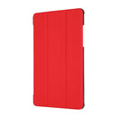 3-folding Skin Texture Horizontal Flip TPU + PU Leather Case with Holder For Samsung Galaxy Tab A 8.0 (2019) T290 / T295(Red)