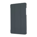 3-folding Skin Texture Horizontal Flip TPU + PU Leather Case with Holder For Samsung Galaxy Tab A 8.0 (2019) T290 / T295(Black)