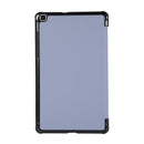 3-folding Skin Texture Horizontal Flip TPU + PU Leather Case with Holder For Samsung Galaxy Tab A 8.0 (2019) T290 / T295(Lavender Grey)