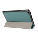 3-folding Skin Texture Horizontal Flip TPU + PU Leather Case with Holder For Samsung Galaxy Tab A 8.0 (2019) T290 / T295(Green)