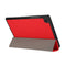 3-folding Skin Texture Horizontal Flip TPU + PU Leather Case with Holder For Samsung Galaxy Tab A7 10.4(2020) T500 / T505(Red)