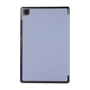 3-folding Skin Texture Horizontal Flip TPU + PU Leather Case with Holder For Samsung Galaxy Tab A7 10.4(2020) T500 / T505(Lavender Grey)