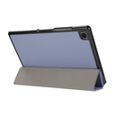 3-folding Skin Texture Horizontal Flip TPU + PU Leather Case with Holder For Samsung Galaxy Tab A7 10.4(2020) T500 / T505(Lavender Grey)