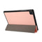 3-folding Skin Texture Horizontal Flip TPU + PU Leather Case with Holder For Samsung Galaxy Tab A7 10.4(2020) T500 / T505(Pink)