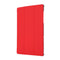 3-folding Skin Texture Horizontal Flip TPU + PU Leather Case with Holder For Lenovo M10 Plus(Red)