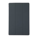 3-folding Skin Texture Horizontal Flip TPU + PU Leather Case with Holder For Lenovo M10 Plus(Black)