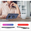For Xiaomi Poco X3 NFC Shockproof TPU + PC Protective Case with 360 Degree Rotating Holder(Blue)