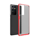 For Samsung Galaxy S21 Ultra 5G Four-corner Shockproof TPU + PC Protective Case(Red)
