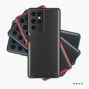 For Samsung Galaxy S21 Ultra 5G Four-corner Shockproof TPU + PC Protective Case(Red)