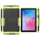For Huawei MatePad T10/T10S/Enjoy 2 Tire Texture Shockproof TPU+PC Protective Case with Holder(Green)