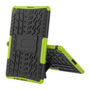 For Huawei MatePad T10/T10S/Enjoy 2 Tire Texture Shockproof TPU+PC Protective Case with Holder(Green)