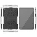 For Huawei MatePad T10/T10S/Enjoy 2 Tire Texture Shockproof TPU+PC Protective Case with Holder(White)