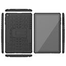 For Huawei MatePad T10/T10S/Enjoy 2 Tire Texture Shockproof TPU+PC Protective Case with Holder(Black)