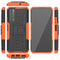 For Huawei P Smart(2021)/Y7a Tire Texture Shockproof TPU+PC Protective Case with Holder(Orange)