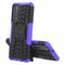 For Huawei P Smart(2021)/Y7a Tire Texture Shockproof TPU+PC Protective Case with Holder(Purple)