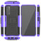 For Huawei P Smart(2021)/Y7a Tire Texture Shockproof TPU+PC Protective Case with Holder(Purple)