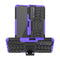 For Huawei P Smart(2021)/Y7a Tire Texture Shockproof TPU+PC Protective Case with Holder(Purple)