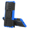 For Huawei P Smart(2021)/Y7a Tire Texture Shockproof TPU+PC Protective Case with Holder(Blue)