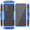 For Huawei P Smart(2021)/Y7a Tire Texture Shockproof TPU+PC Protective Case with Holder(Blue)