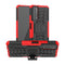 For Huawei P Smart(2021)/Y7a Tire Texture Shockproof TPU+PC Protective Case with Holder(Red)