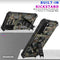 For Samsung Galaxy S21 Ultra 5G Camouflage Armor Shockproof TPU + PC Magnetic Protective Case with Holder(Army Green)