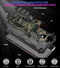 For Samsung Galaxy S21 Ultra 5G Camouflage Armor Shockproof TPU + PC Magnetic Protective Case with Holder(Army Green)