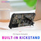 For Samsung Galaxy S21 Ultra 5G Camouflage Armor Shockproof TPU + PC Magnetic Protective Case with Holder(Army Green)