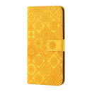 Ethnic Style Embossed Pattern Horizontal Flip Leather Case with Holder & Card Slots & Wallet & Lanyard For iPhone 8 Plus / 7 Plus(Yellow)