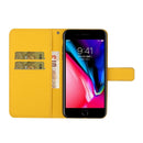 Ethnic Style Embossed Pattern Horizontal Flip Leather Case with Holder & Card Slots & Wallet & Lanyard For iPhone 8 Plus / 7 Plus(Yellow)