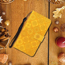 Ethnic Style Embossed Pattern Horizontal Flip Leather Case with Holder & Card Slots & Wallet & Lanyard For iPhone 8 Plus / 7 Plus(Yellow)
