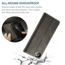 AutSpace A01 Retro Skin-feel Crazy Horse Texture Horizontal Flip Leather Case with Holder & Card Slots & Wallet & RFID For iPhone SE 2022 / SE 2020 / 8 / 7(Coffee)