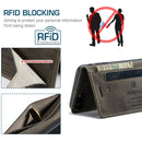 AutSpace A01 Retro Skin-feel Crazy Horse Texture Horizontal Flip Leather Case with Holder & Card Slots & Wallet & RFID For iPhone SE 2022 / SE 2020 / 8 / 7(Coffee)