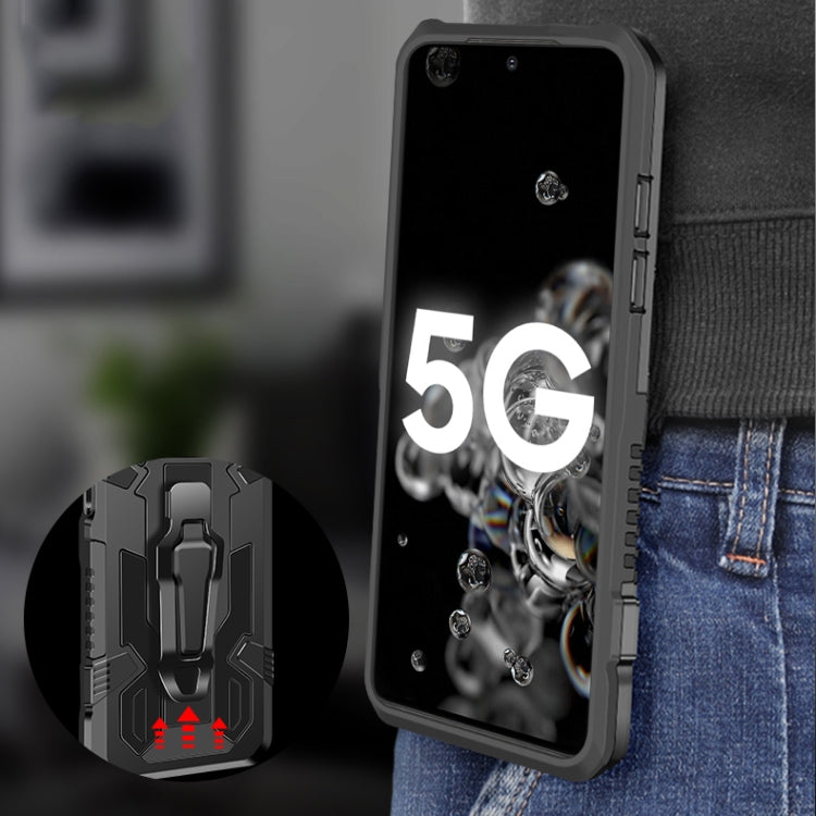For Samsung Galaxy S21 Ultra 5G Machine Armor Warrior Shockproof PC + TPU Protective Case(Space Gray)