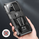 For Samsung Galaxy A42 5G Machine Armor Warrior Shockproof PC + TPU Protective Case(Army Green)
