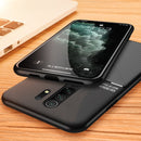 For Xiaomi Redmi 9A Classic Tilt Strip Grain Magnetic Shockproof PC + TPU Case(Blue)