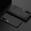 For vivo X50 Classic Tilt Strip Grain Magnetic Shockproof PC + TPU Case(Black)